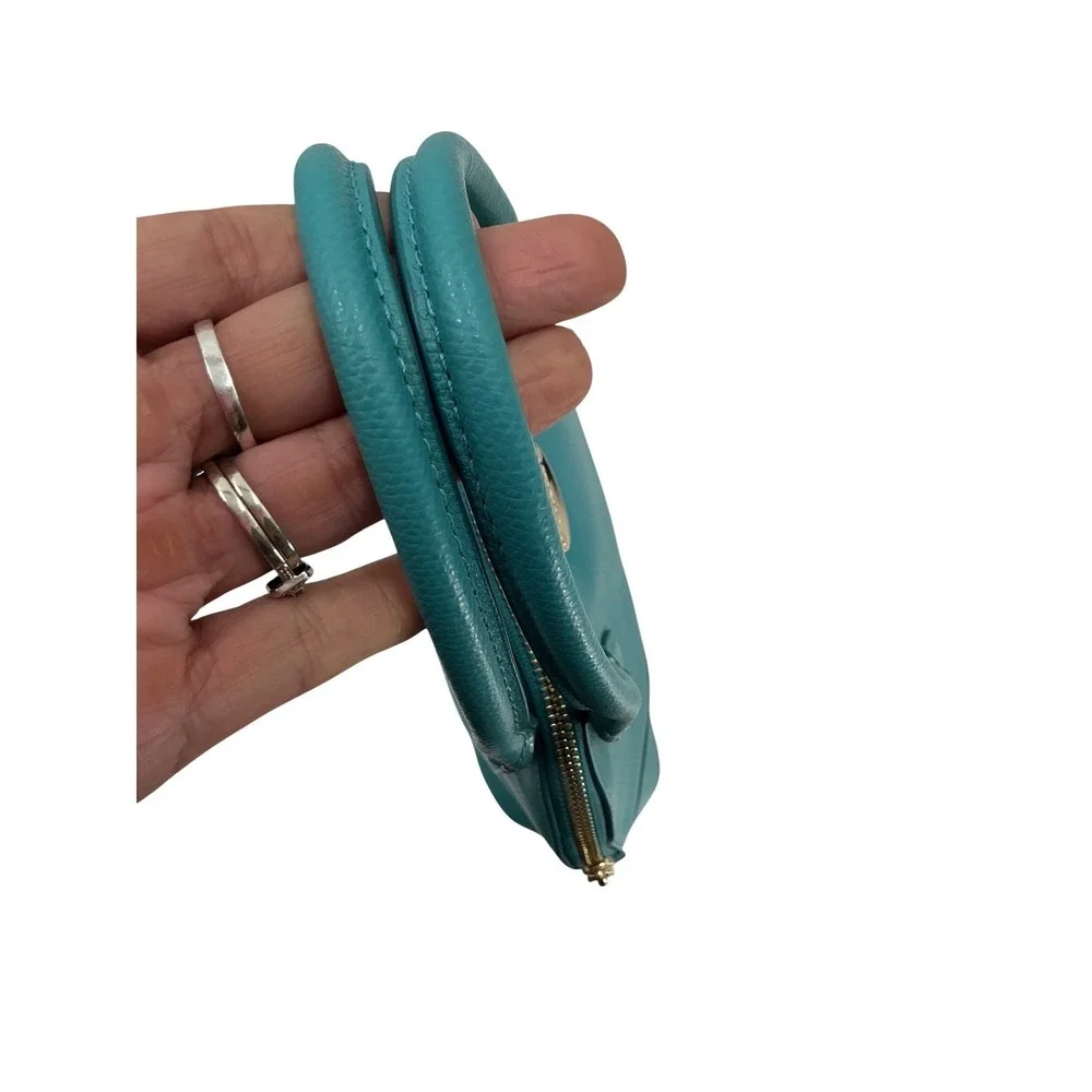 Coach Teal Pebbled Leather‎ Dome Satchel | Excellent Condition